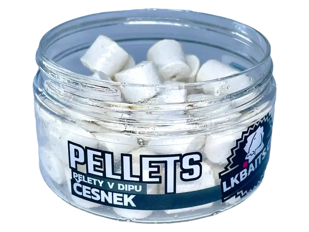 Omezená Nabídka LK Baits Pelety v dipu Česnek 12mm, 60g