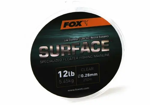FOX plovoucí vlasec Surface Floater Mainline - Clear Značkový