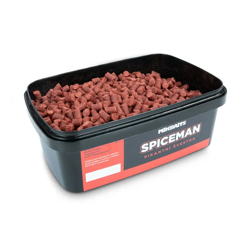 Must-Have MIKBAITS Spiceman pelety 700g - Pikantní švestka 6mm
