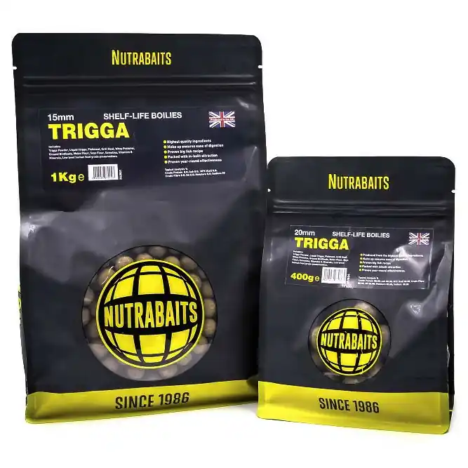 Top Prodej Nutrabaits trvanlivé boilie 1kg - Trigga 15mm