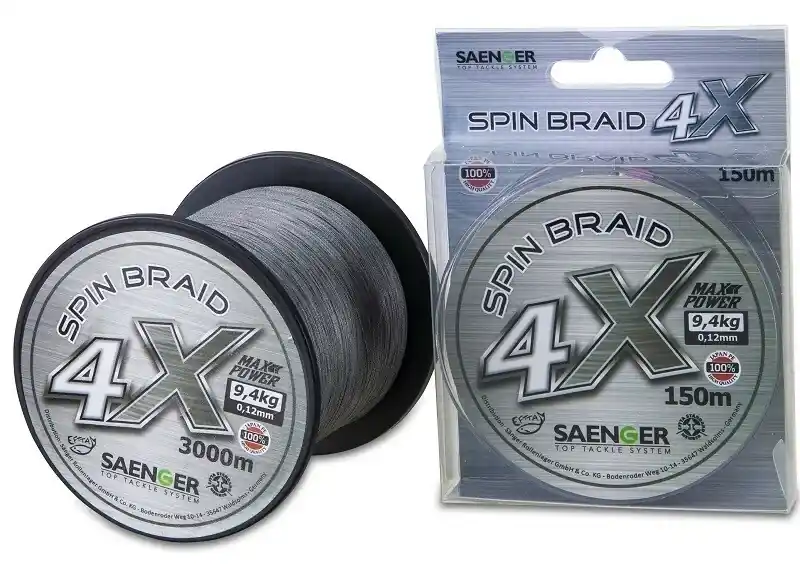 Objednat Nyní Saenger šňůra 4 X Spin Braid 3000 m/ 0,21mm
