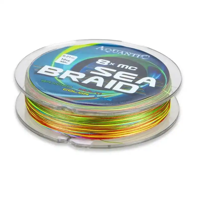 Originální SAENGER Aquantic šňůra osmipramenná MC Sea-Braid 0,13 mm/300 m multicolor