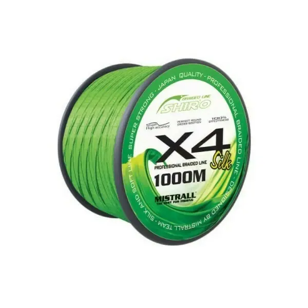 Mistrall šňůra Shiro Braided Line X4 1000m, průměr 0,36 mm Pouze Dnes