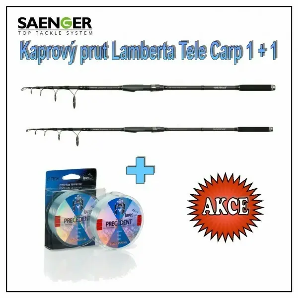 Cenový Hit MISTRALL Kaprový prut Lamberta Tele Carp 1 + 1