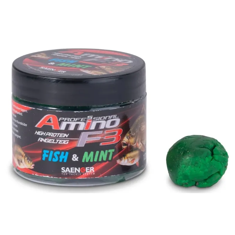 Saenger Amino F3 Angelteig Fish & Mint 120g Levný