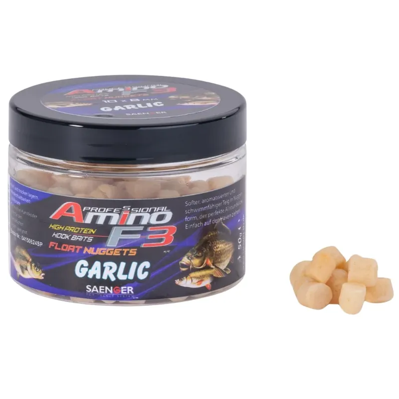Saenger Amino F3 Mini Float Nuggets Garlic 8x6mm 50g Sleva