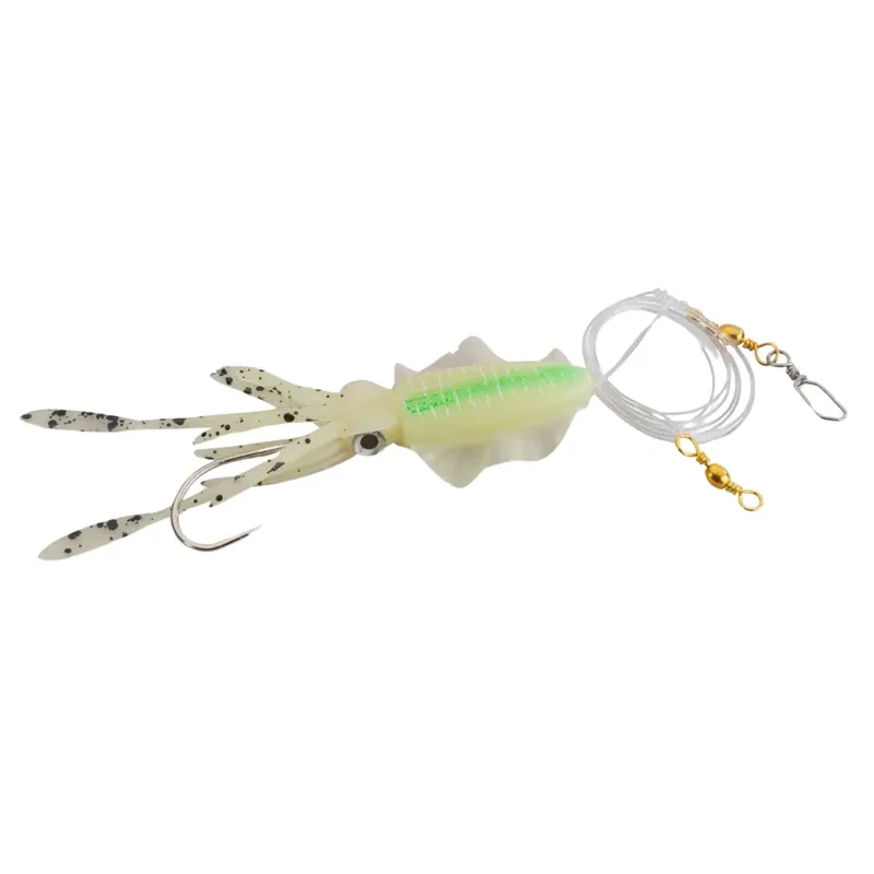 Novinka Aquantic Octo Leader Rig 0,8 mm 8/0 100 cm Chartreuse Luminous