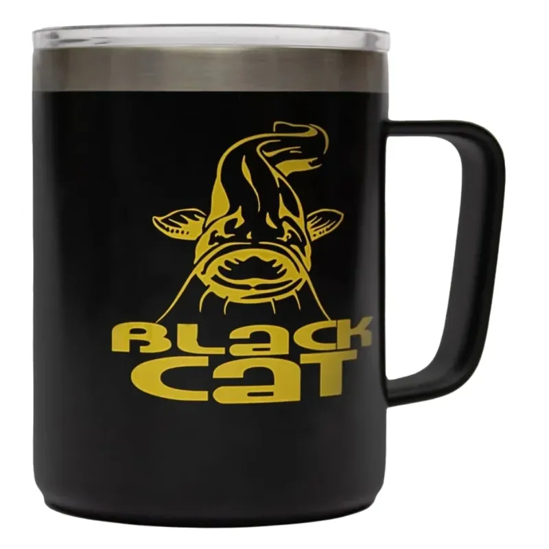Black Cat Stainless Steel Thermal Mug Výprodej