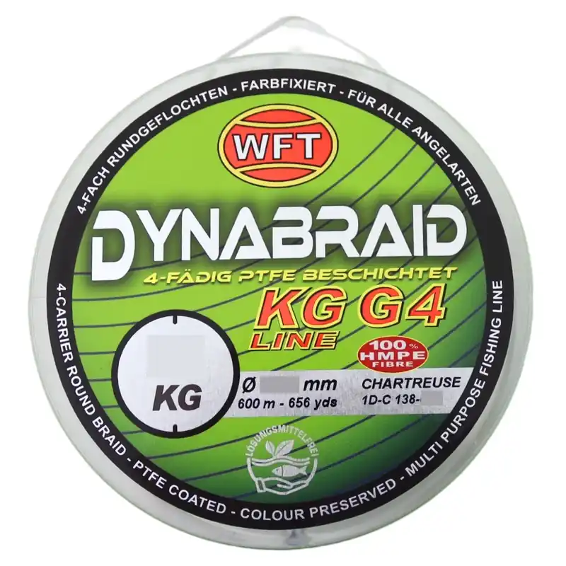 Objednat Nyní WFT Round Dynabraid G4 0,20 mm 20 kg 600m Chartreuse