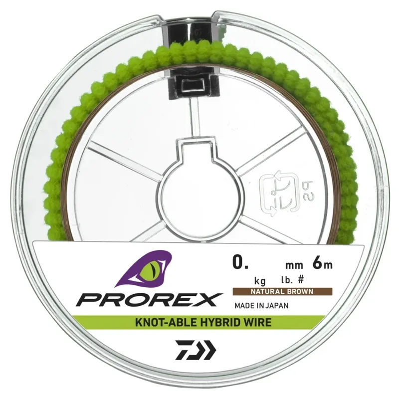 Aktuální Daiwa Prorex Hybrid Knotable Wire 0,300 mm 5,4 kg 6m Braun