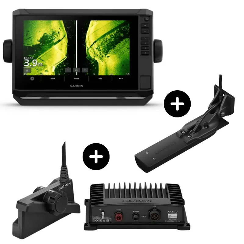 Rychlé Dodání Garmin Set Echomap UHD2 92sv w/ GT56UHD-TM Geber + LiveScope Plus System w/ LVS34+GLS10