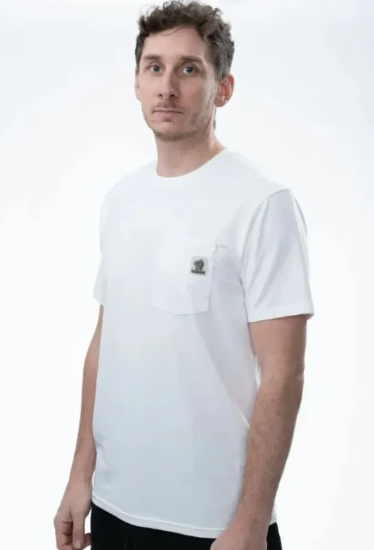 Nash Make It Happen Badge Pocket T Shirt Ecru M Pouze Dnes
