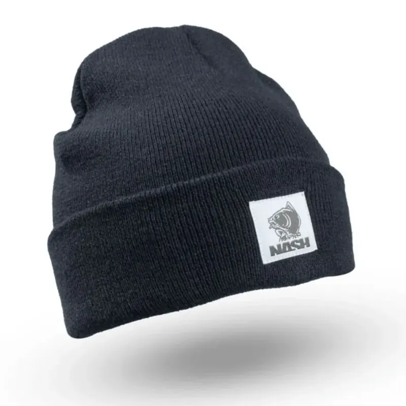 Nash Make It Happen Badge Beanie Hat Black Tovární Cena