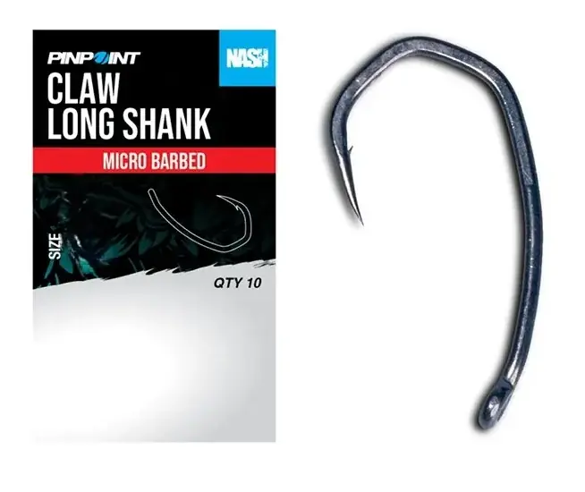 Koupit Online Nash Claw Long Shank Micro Barbed Size 8