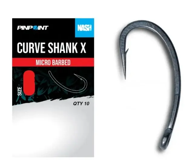 Nash Curve Shank X Size 6 Micro Barbed Značkový
