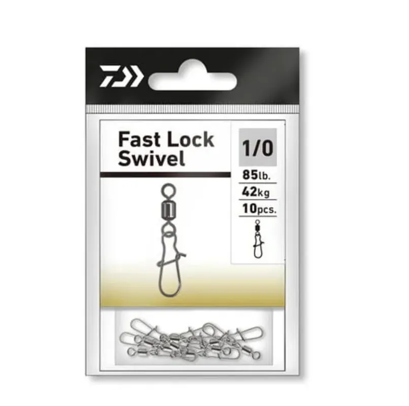 Dokud Zásoby Vydrží Daiwa Fast Lock Wirbel Größe 1 10 Stück
