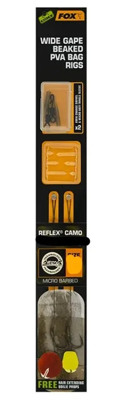 Značkový Fox Edges Wide Gape Beaked PVA Ready Rigs 25lb Größe 4 2 Stück