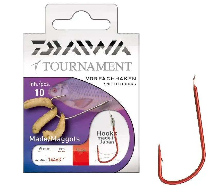 Daiwa Tournament Madenhaken Vorfachhaken Gr.14 Rychlé Dodání