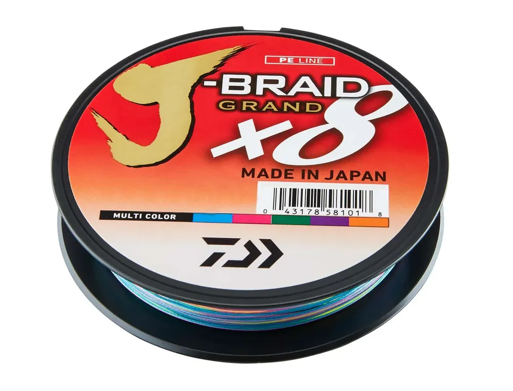 Autentický Daiwa J-Braid Grand X8 0,20mm 16kg 150 Meter Multicolor