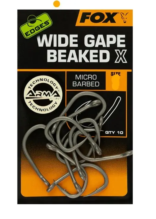 Fox Edges Wide Gape beaked X Size 4 10 Stück Aktuální
