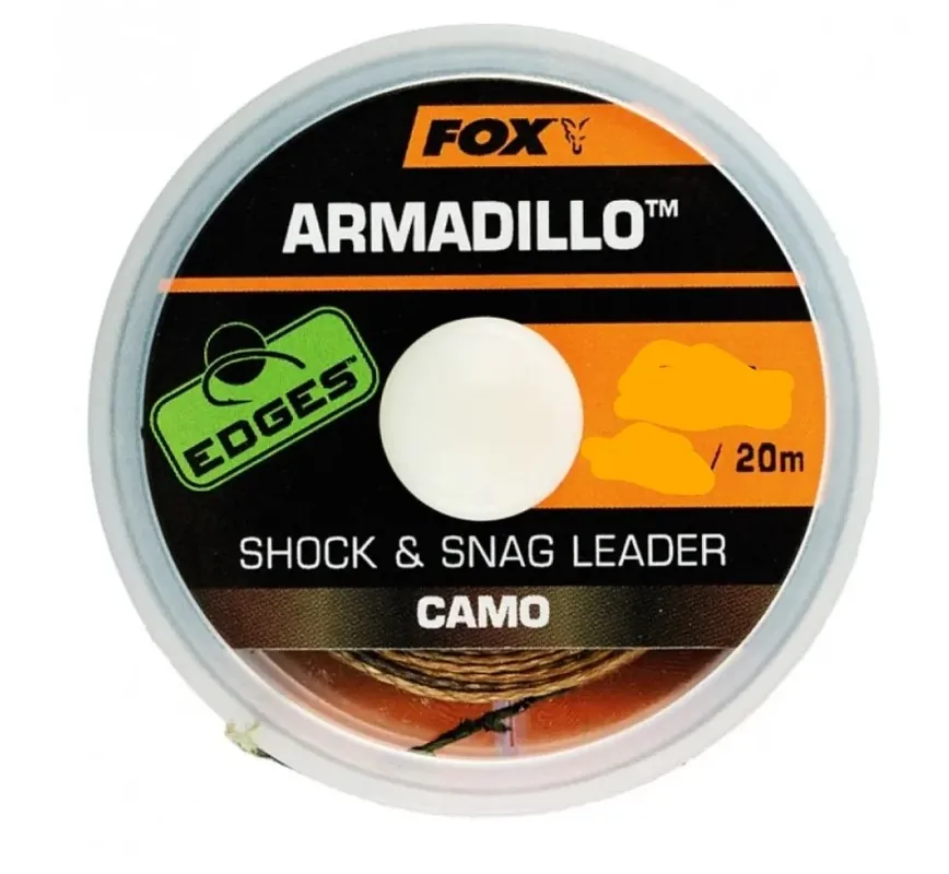 Oblíbený Fox Edges Armadillo Camo Shock&Snag Leader 40lb&20m