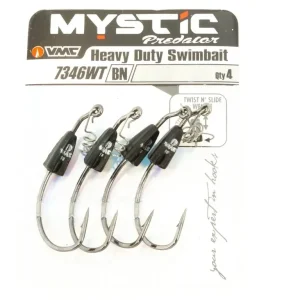 Aktuální VMC Heavy Duty Weighted Swim Bait Hook 5/0 7g 4 Stück