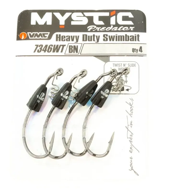 Aktuální VMC Heavy Duty Weighted Swim Bait Hook 5/0 7g 4 Stück