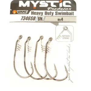 VMC Heavy Duty Swim Bait Hook 3/0 4 Stück Levný