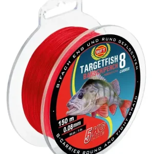 Nejlepší Cena WFT Targetfish Barsch 0,08mm 5kg 150m Rot