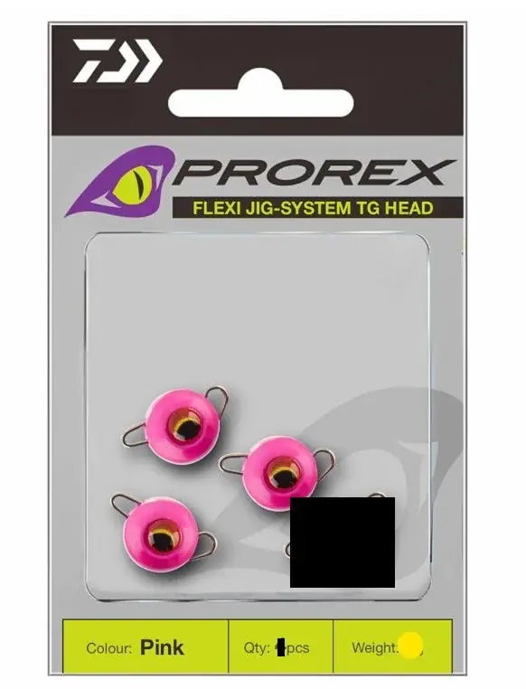 Daiwa Prorex Flexi Jig-System Tungsten Head 8g Fluo-Pink 3 Stück Zlevněný