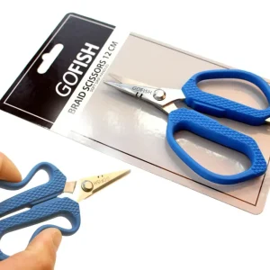 Vrácení Zdarma GoFish Braid Scissors 12cm Schere mit Grip Griff