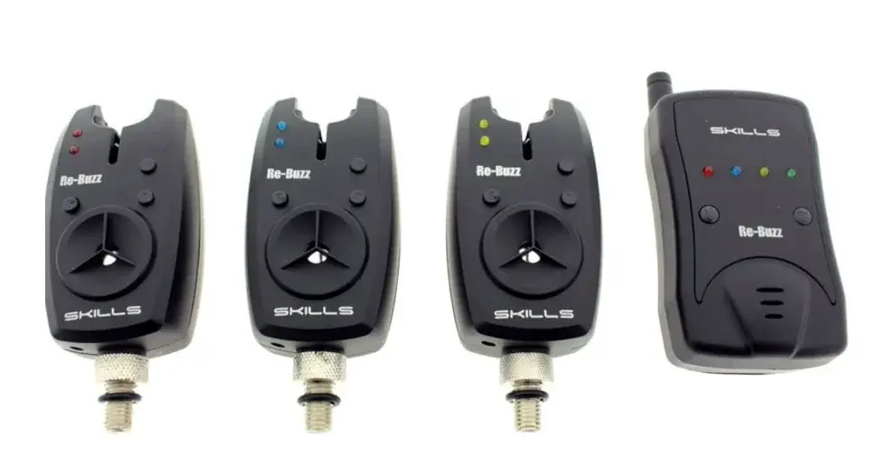 Vrácení Zdarma Skills Re-Buzz Wireless Bite Alarm Set 3+1 Bissanzeiger-Set