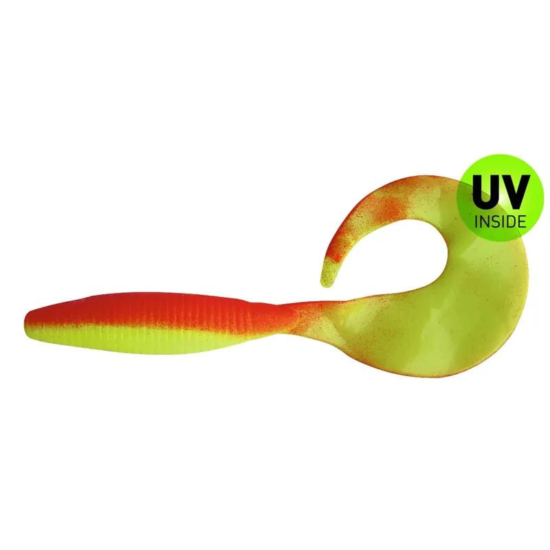Horká Nabídka Relax Super Grub 11,5cm (5") fluogelb/rot 3 Stück