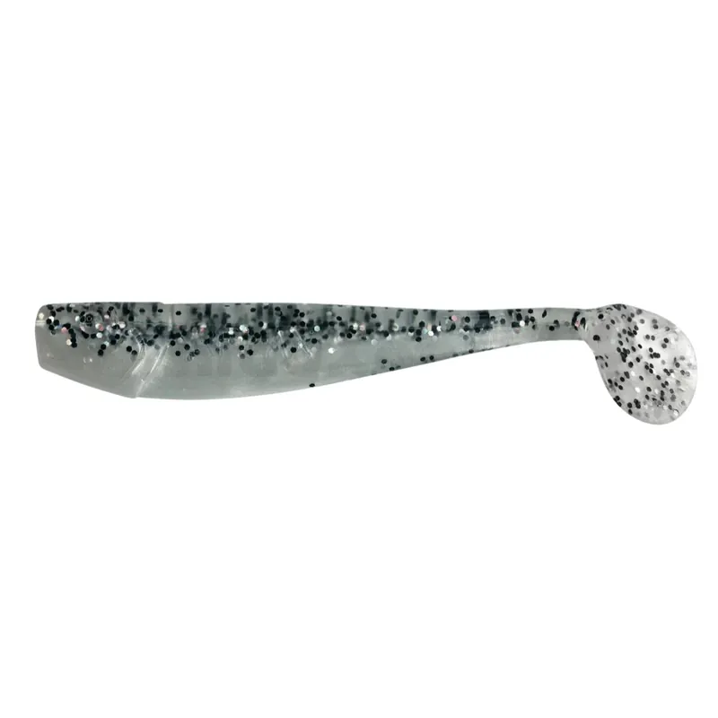 SX King-Shad 14cm (5") perlweiß/klar salt‘n pepper glitter 2 Stück Zlevněný
