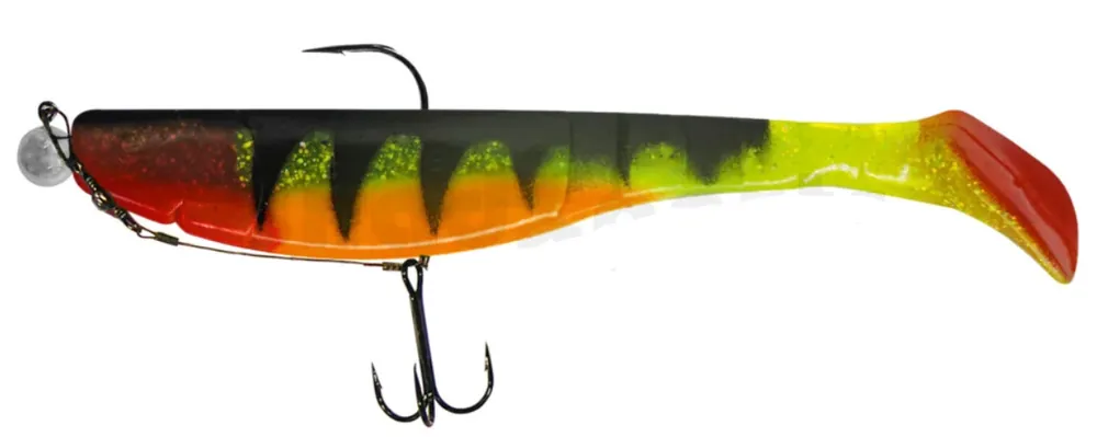 Nakupujte Hned Relax Kopyto Classic 20cm Grün(Chartreuse) Glitter / Zander / Bauch Orange montiert 12/0 20g mit Beihänger