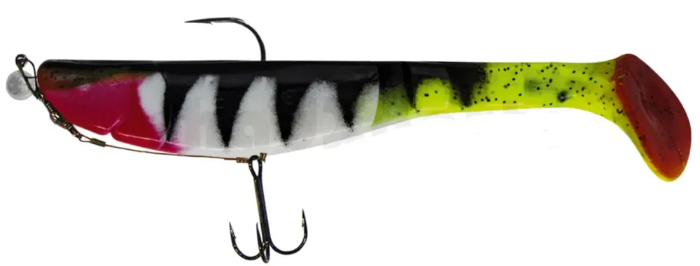 Cenová Bomba Relax Kopyto Classic 20cm Reinweiß / Baby Bass / Zander montiert 12/0 25g mit Beihänger