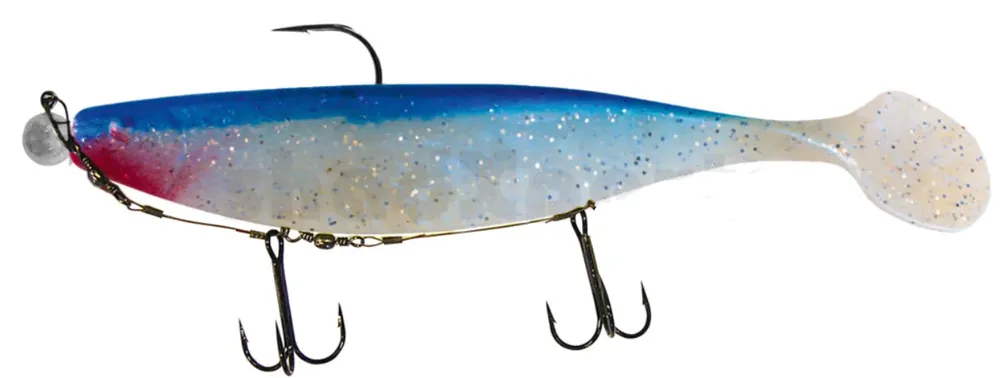 Nejprodávanější Relax Xtra-Soft 23cm Blauperl-Glitter / Blau montiert 12/0 20g mit Beihänger
