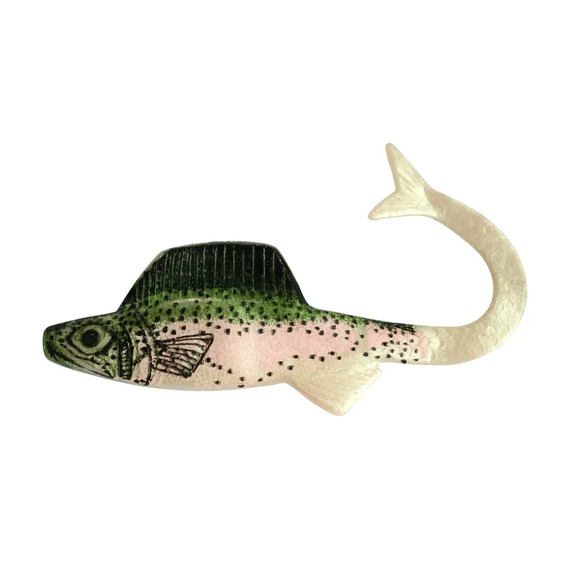 Super Cena SX Supernatural Shad Grub 5 cm (2") Regenbogenforelle 3 Stück