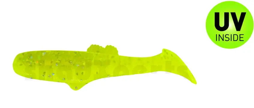 Relax Montana Shad 12,5cm Fluogelb / Fluogrün-Glitter 2 Stück Expresní Doručení