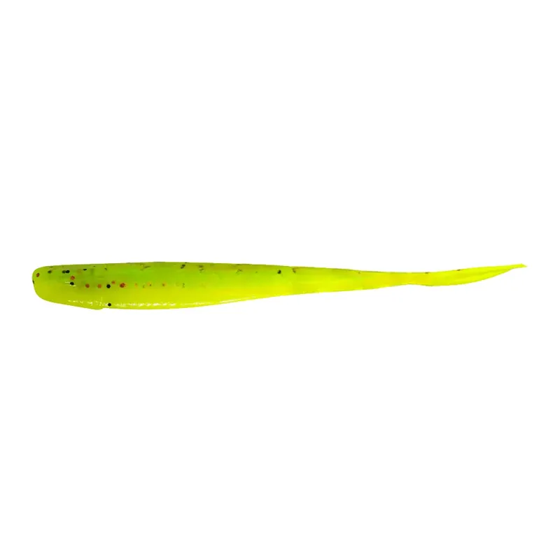 Relax Oklahoma V-Tail 13cm (5") fluogelb grün glitter 2 Stück Akční Nabídka