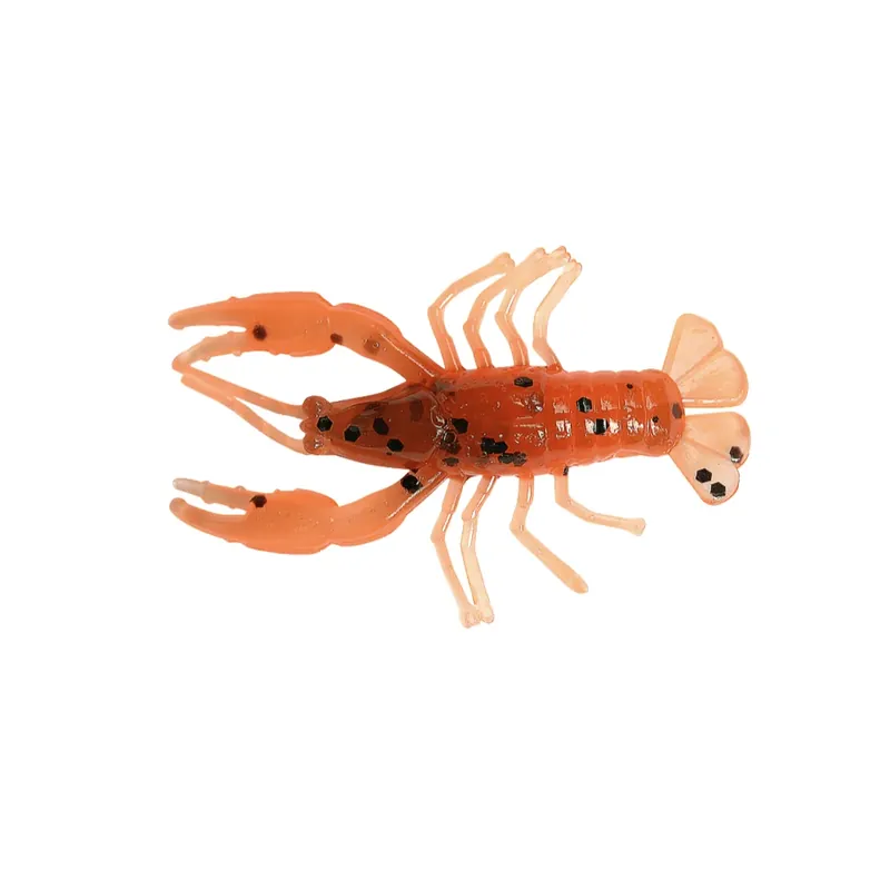 SX Baby Crawfish 6,5cm (2") orange braun schwarzer Glitter 5 Stück Levný