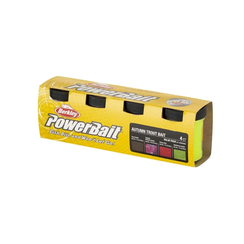 Berkley PowerBait Trout Bait Season Pack Autumn 4x50g Horká Nabídka