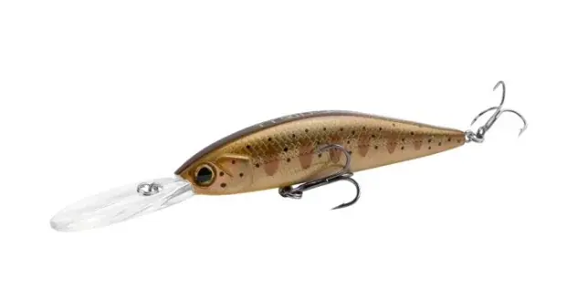 Shimano Yasei Trigger Twitch Deep Running Suspending 9cm 13g Brown Trout Nová Kolekce