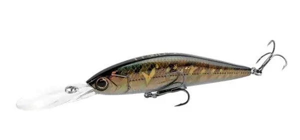 Shimano Yasei Trigger Twitch Deep Running Suspending 9cm 13g Brown Gold Tiger Autentický