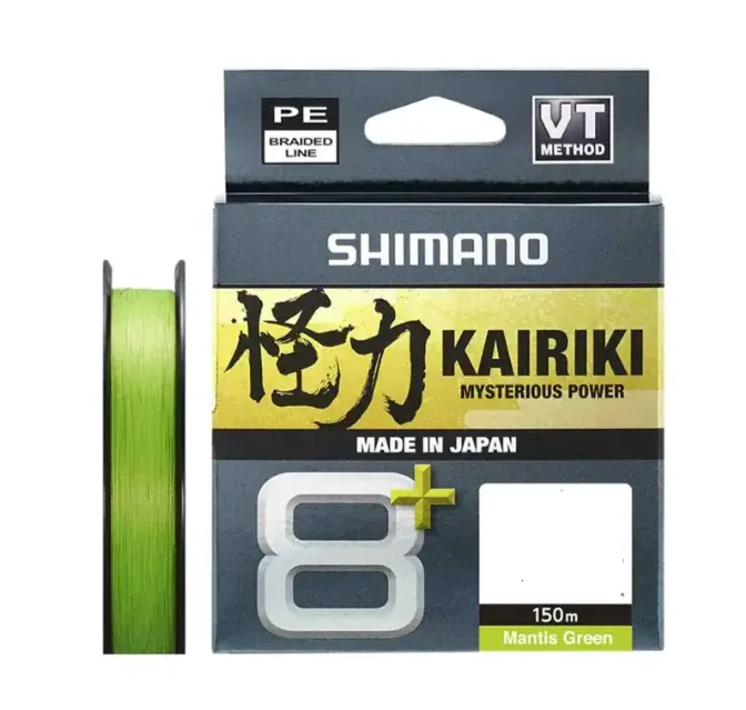 Shimano Kairiki 8+ 0,19mm 12,8kg 150m Mantis Grün Akční Nabídka