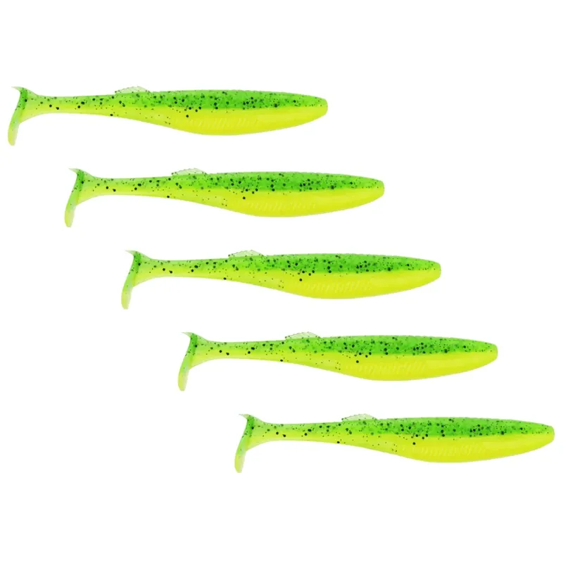 Novinka Rapala Crushcity The Kickman 12,5cm 14g Lime Chartreuse 5 Stück Zander Hecht