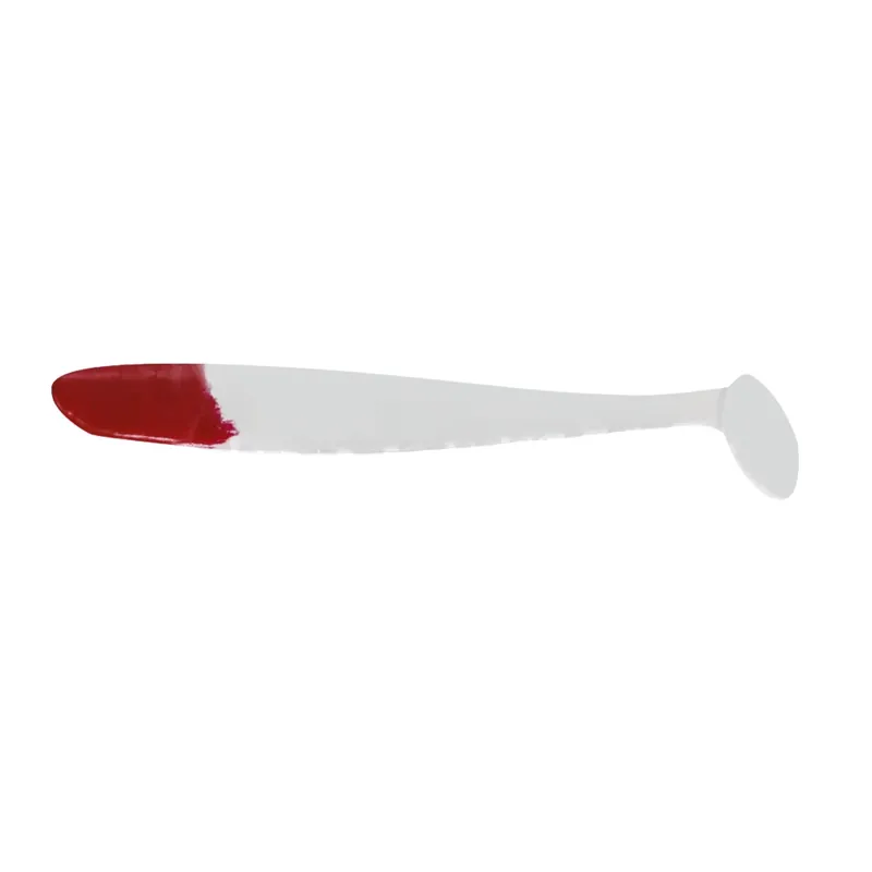 Relax Bass Shad 3" (9cm) reinweiß red head 3 Stück Originální