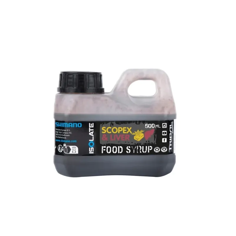 Shimano Tribal Isolate Food Syrup Scopex Liver 500ml Ověřený
