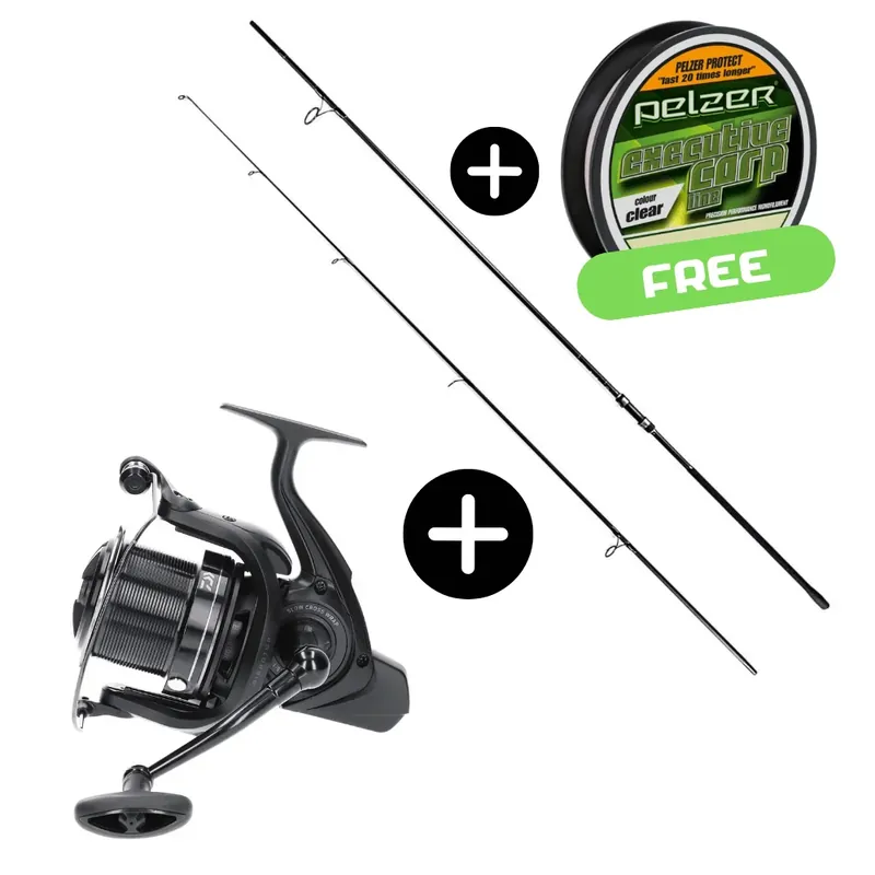 Spodset Shimano TX-A Spod 12ft 5lbs + Daiwa Emblem Spod + GRATIS Schnur Pelzer Executive Line 0,28mm 8kg 400m (TXAS12500+10158-606+2D-C117-028) Dokud Zásoby Vydrží