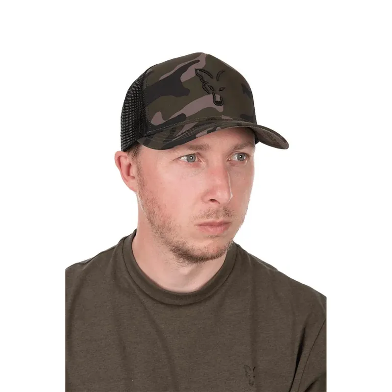 Fox Black Camo Trucker Cap Kup Teď